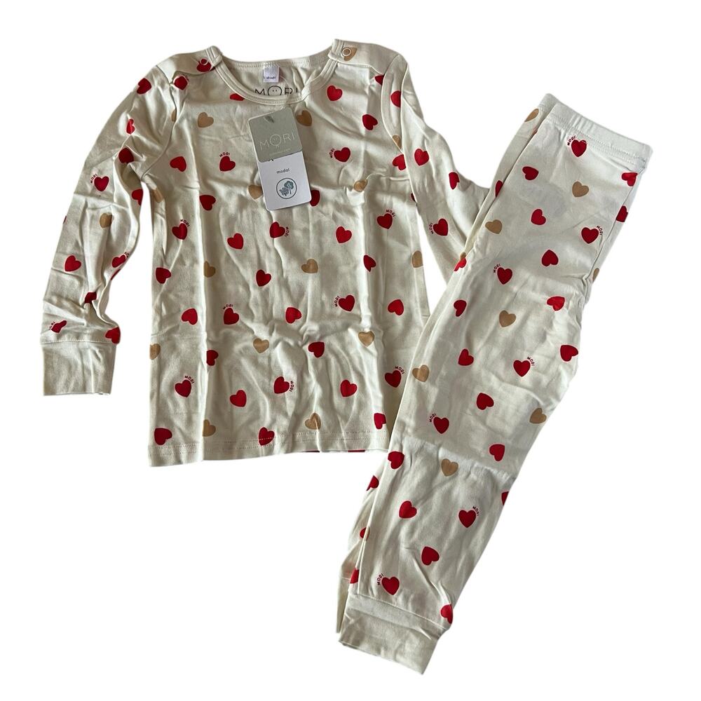 NEW Mori Hearts modal pajama set